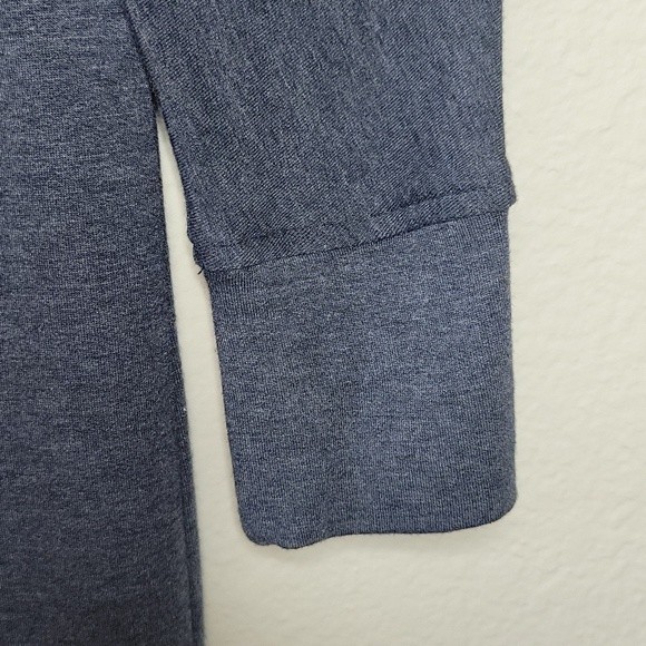 LOU & GREY Blue Long Sleeve Oversized Thick Shirt Dress size XS - Picture 6 of 13